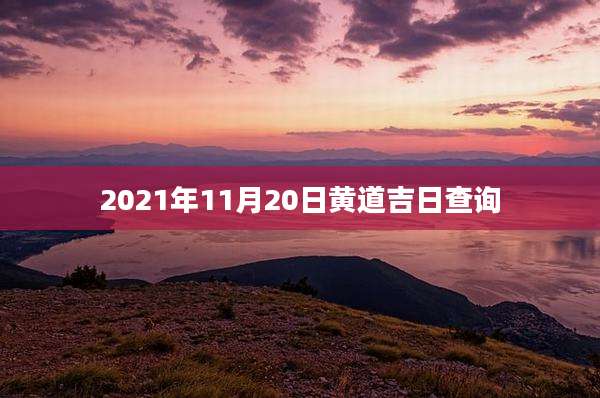 2021年11月20日黄道吉日查询