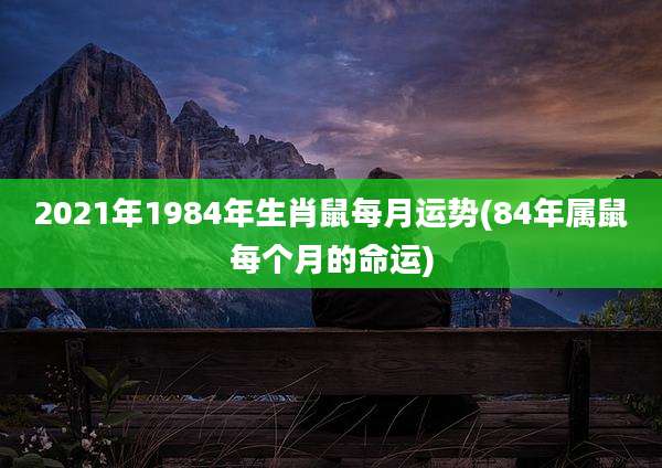 2021年1984年生肖鼠每月运势(84年属鼠每个月的命运)
