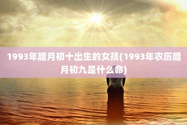 1993年腊月初十出生的女孩(1993年农历腊月初九是什么命)