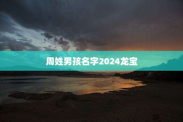 周姓男孩名字2024龙宝