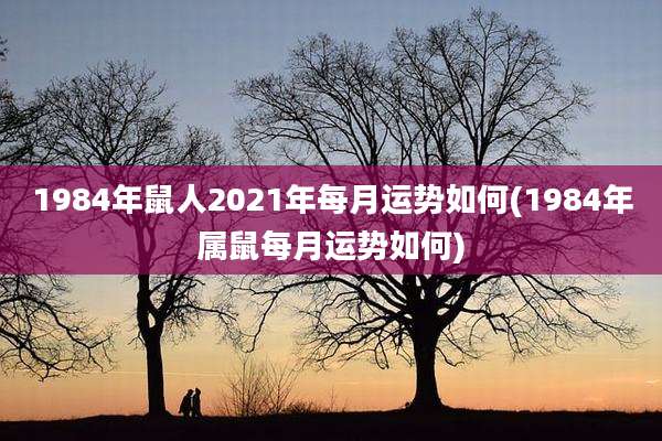 1984年鼠人2021年每月运势如何(1984年属鼠每月运势如何)