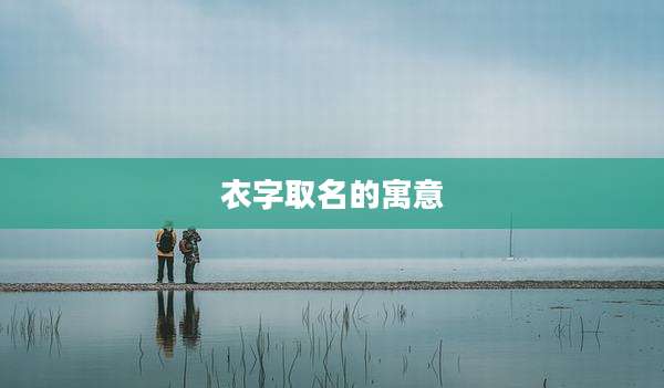 衣字取名的寓意