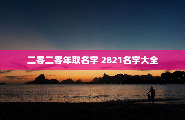 二零二零年取名字 2821名字大全