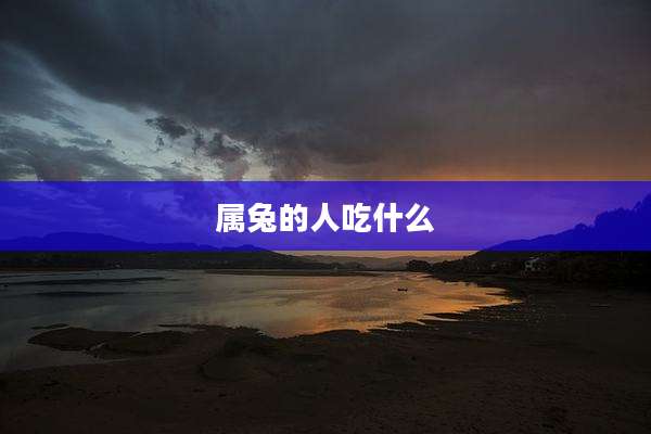 属兔的人吃什么