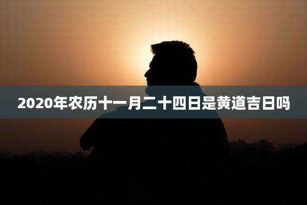 2020年农历十一月二十四日是黄道吉日吗