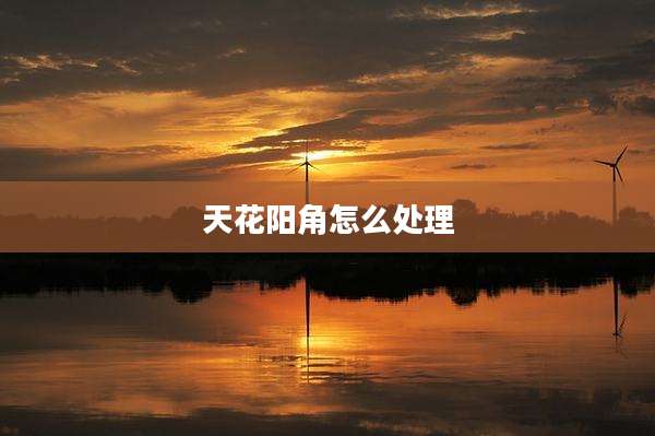 天花阳角怎么处理