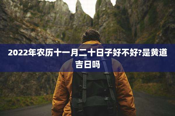 2022年农历十一月二十日子好不好?是黄道吉日吗
