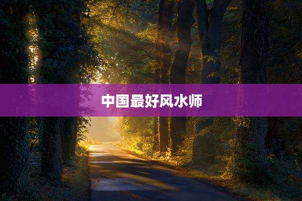 中国最好风水师
