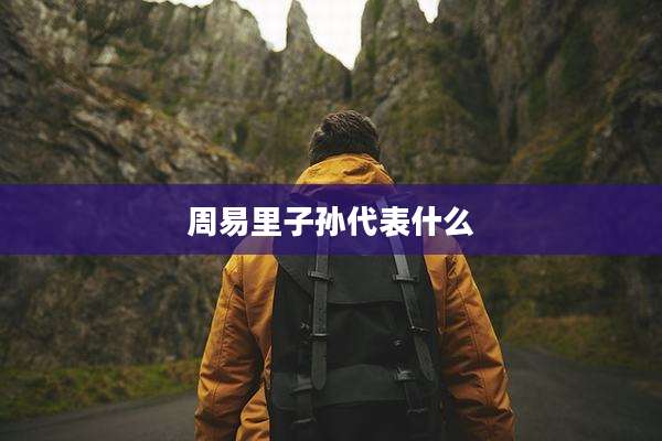 周易里子孙代表什么