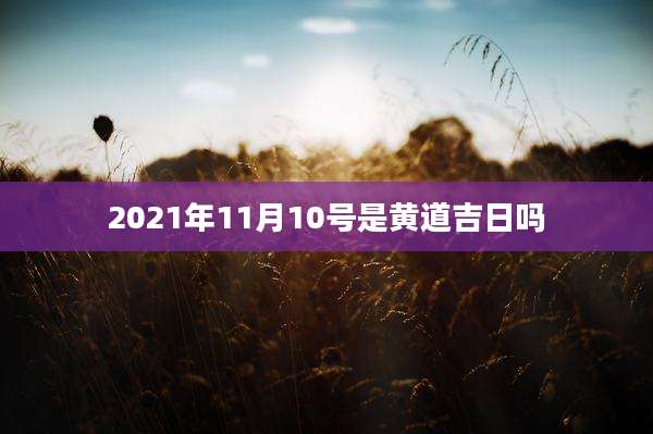 2021年11月10号是黄道吉日吗