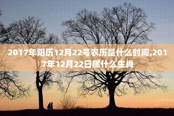 2017年阳历12月22号农历是什么时间,2017年12月22日属什么生肖