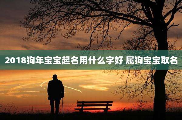 2018狗年宝宝起名用什么字好 属狗宝宝取名