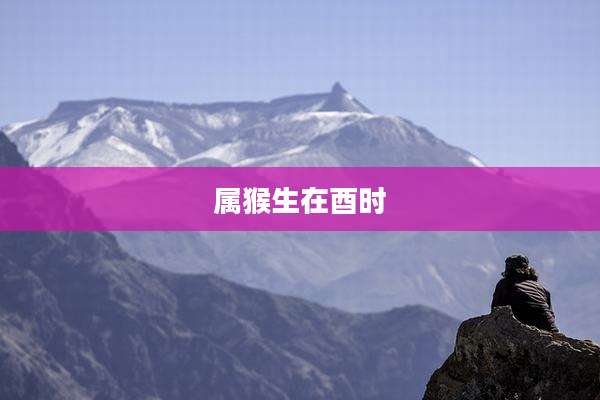 属猴生在酉时