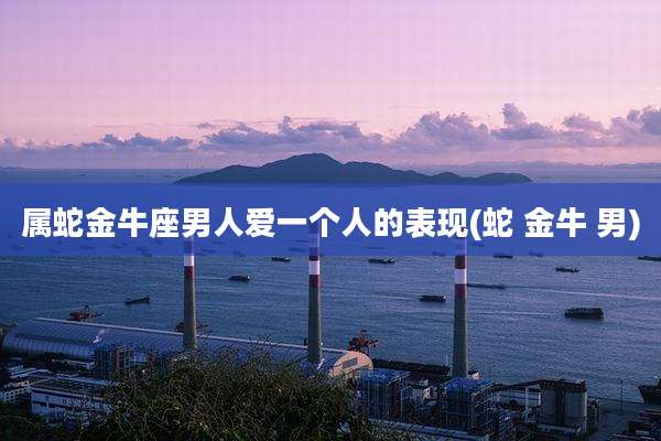 属蛇金牛座男人爱一个人的表现(蛇 金牛 男)