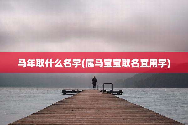 马年取什么名字(属马宝宝取名宜用字)
