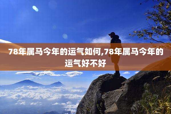 78年属马今年的运气如何,78年属马今年的运气好不好