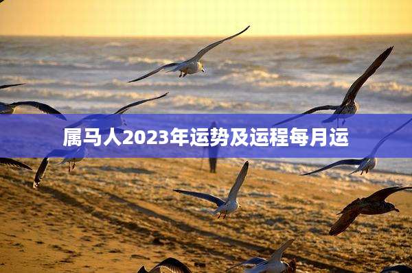 属马人2023年运势及运程每月运