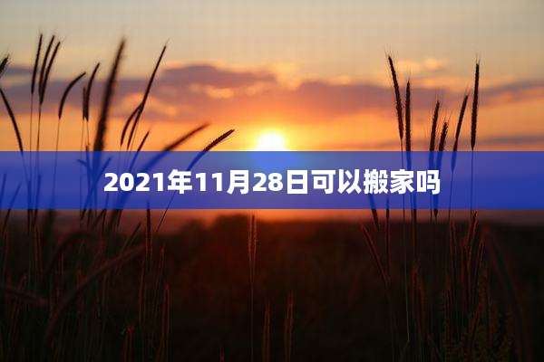 2021年11月28日可以搬家吗