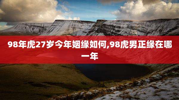 98年虎27岁今年姻缘如何,98虎男正缘在哪一年