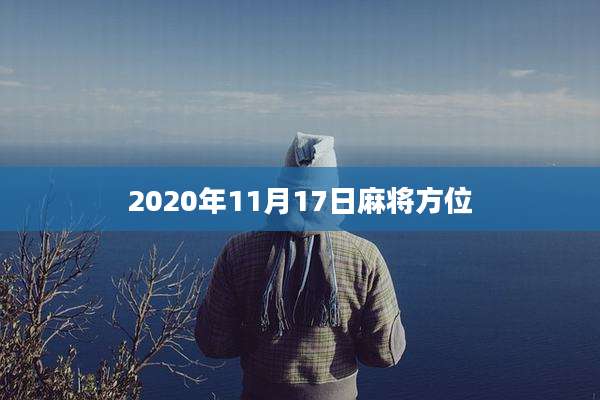 2020年11月17日麻将方位