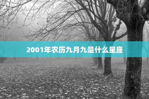 2001年农历九月九是什么星座