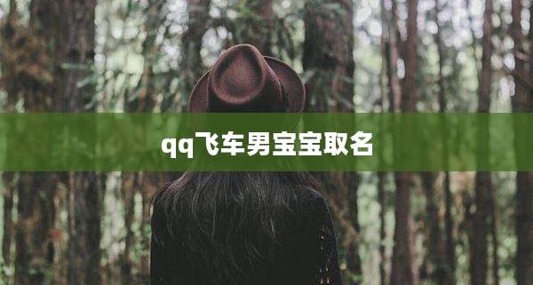 qq飞车男宝宝取名
