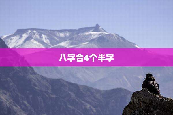八字合4个半字