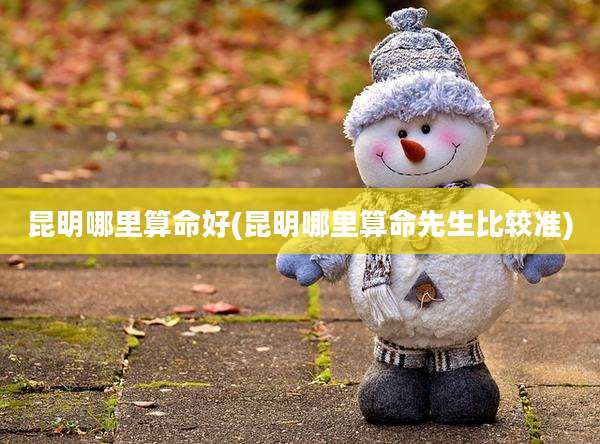 昆明哪里算命好(昆明哪里算命先生比较准)