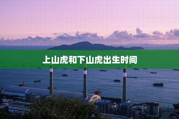 上山虎和下山虎出生时间