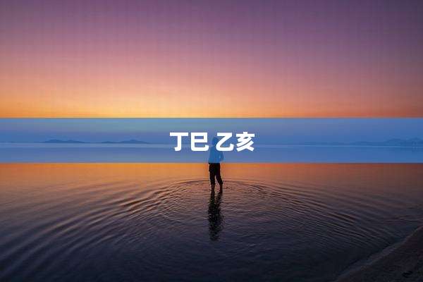 丁巳 乙亥