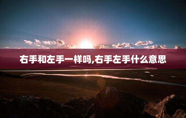 右手和左手一样吗,右手左手什么意思