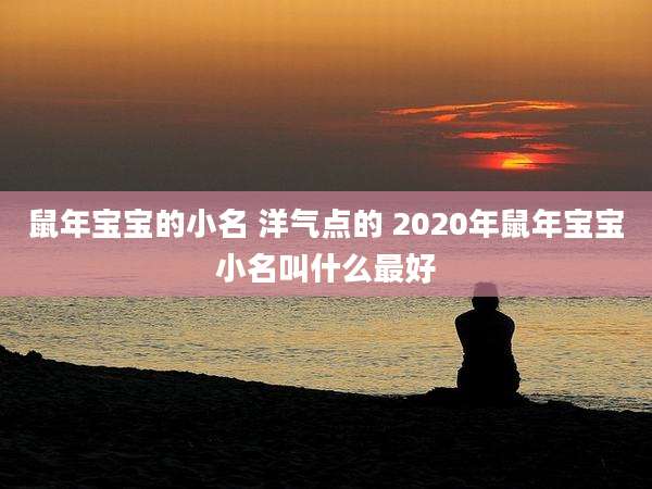 鼠年宝宝的小名 洋气点的 2020年鼠年宝宝小名叫什么最好