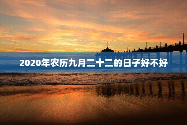 2020年农历九月二十二的日子好不好