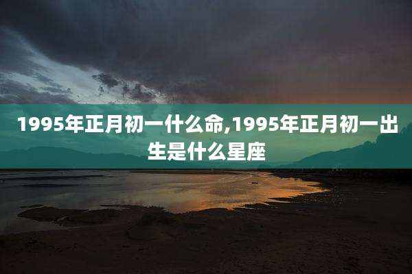1995年正月初一什么命,1995年正月初一出生是什么星座