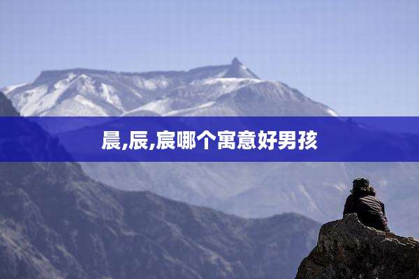 晨,辰,宸哪个寓意好男孩