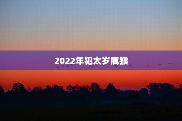 2022年犯太岁属猴