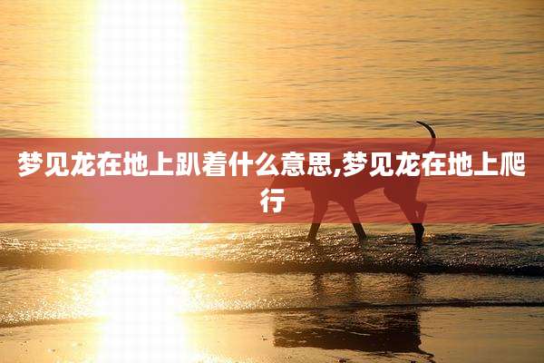梦见龙在地上趴着什么意思,梦见龙在地上爬行