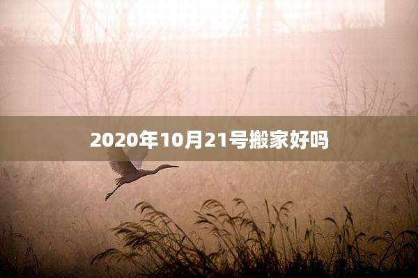 2020年10月21号搬家好吗