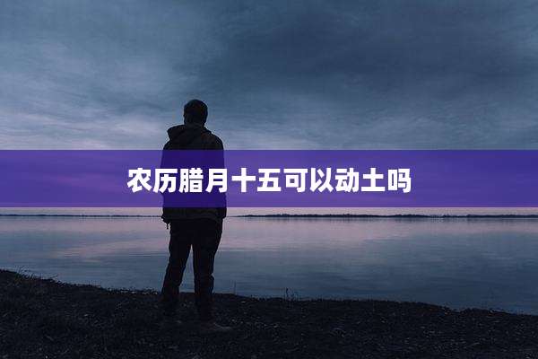 农历腊月十五可以动土吗