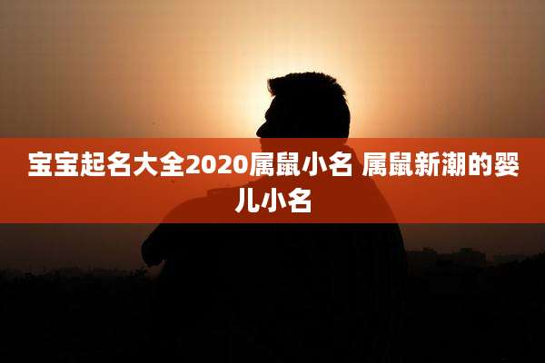 宝宝起名大全2020属鼠小名 属鼠新潮的婴儿小名