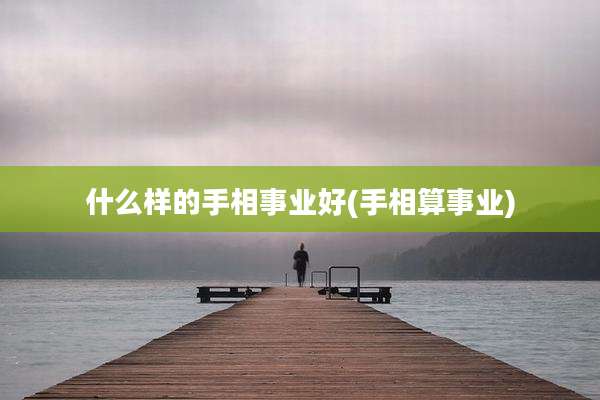 什么样的手相事业好(手相算事业)