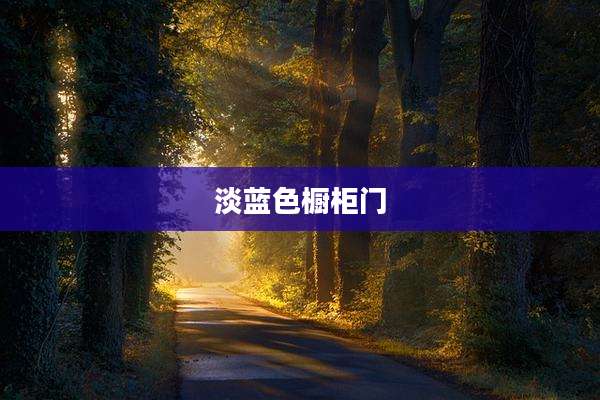 淡蓝色橱柜门