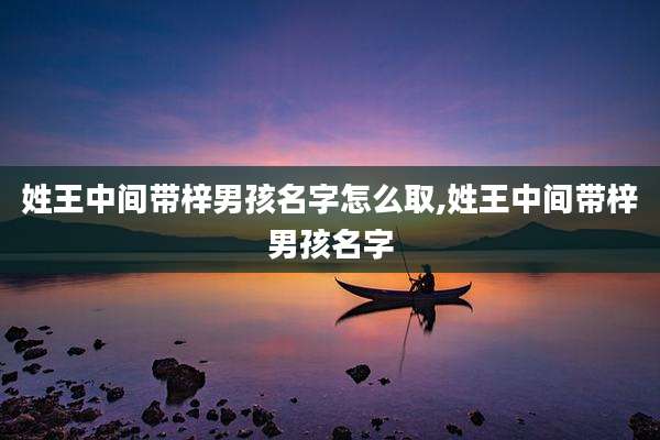 姓王中间带梓男孩名字怎么取,姓王中间带梓男孩名字