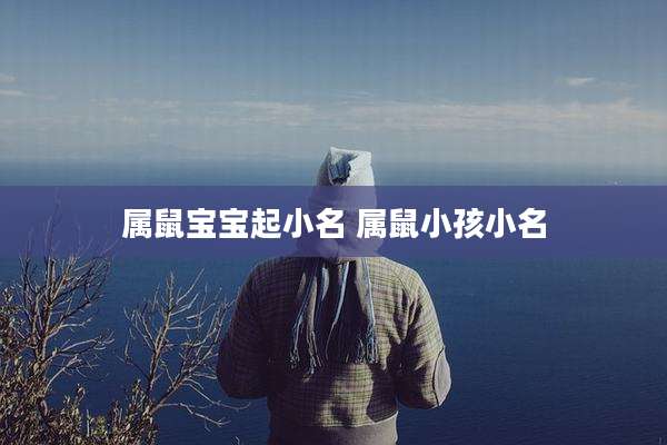 属鼠宝宝起小名 属鼠小孩小名