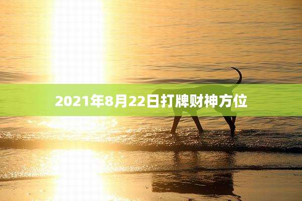 2021年8月22日打牌财神方位