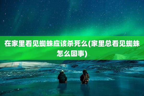 在家里看见蜘蛛应该杀死么(家里总看见蜘蛛怎么回事)