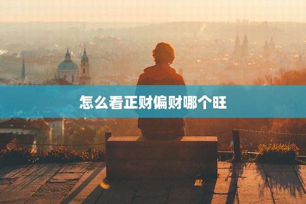 怎么看正财偏财哪个旺