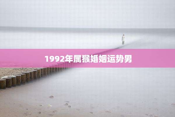 1992年属猴婚姻运势男