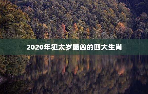 2020年犯太岁最凶的四大生肖