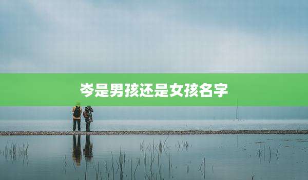 岑是男孩还是女孩名字